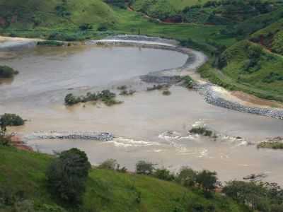 LOCAL ONDE EST SENDO CONSTRUDA A USINA HIDRELTRICA DE FURNAS, POR ANTONIO VITORINO DE SOUZA - ANTA - RJ